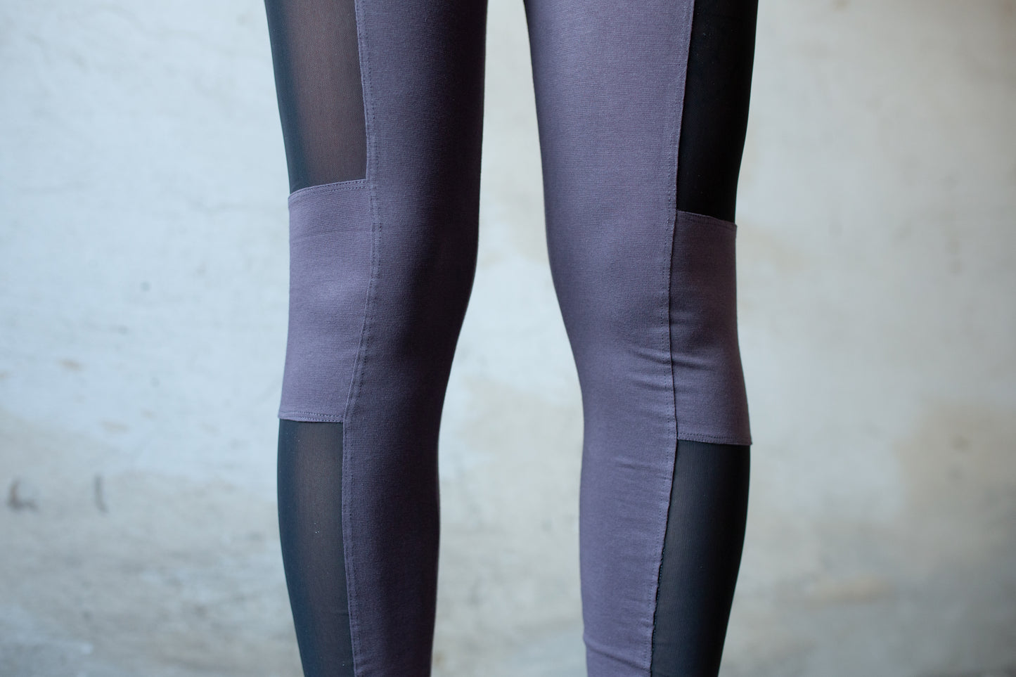 Mesh Leggings - Leggings mit transparentem Netzstoff - grau