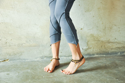 Three-quarter Leggings with Bells - gray