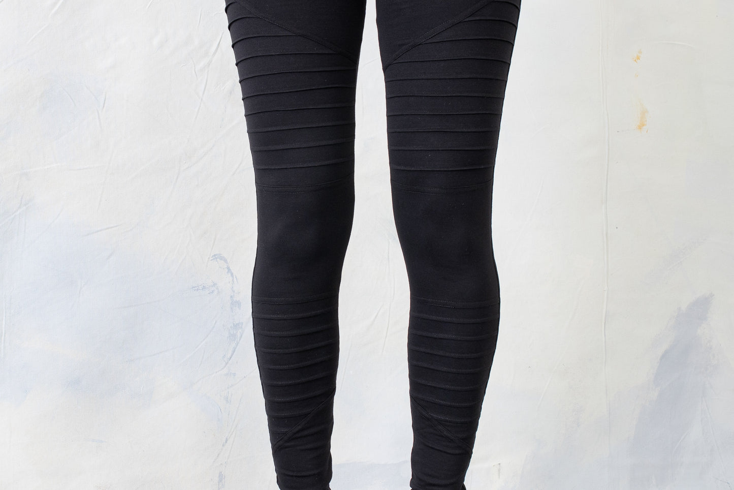 Leggings with Seam Structure - black