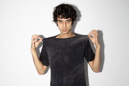 Festival T-Shirt mit Batik und Siebdruck