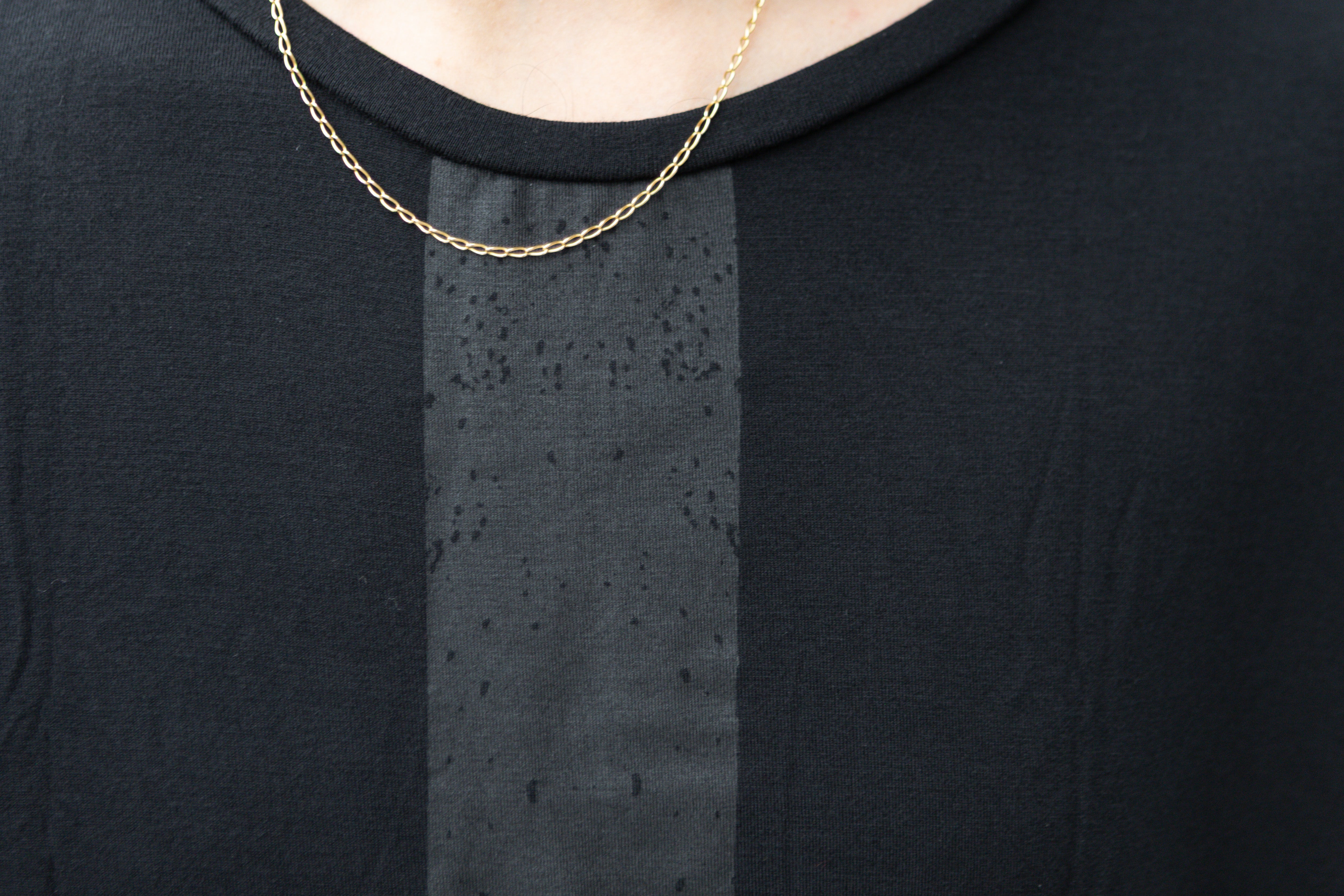 Tanktop mit schwarzem Siebdruck-Streifen - schwarz