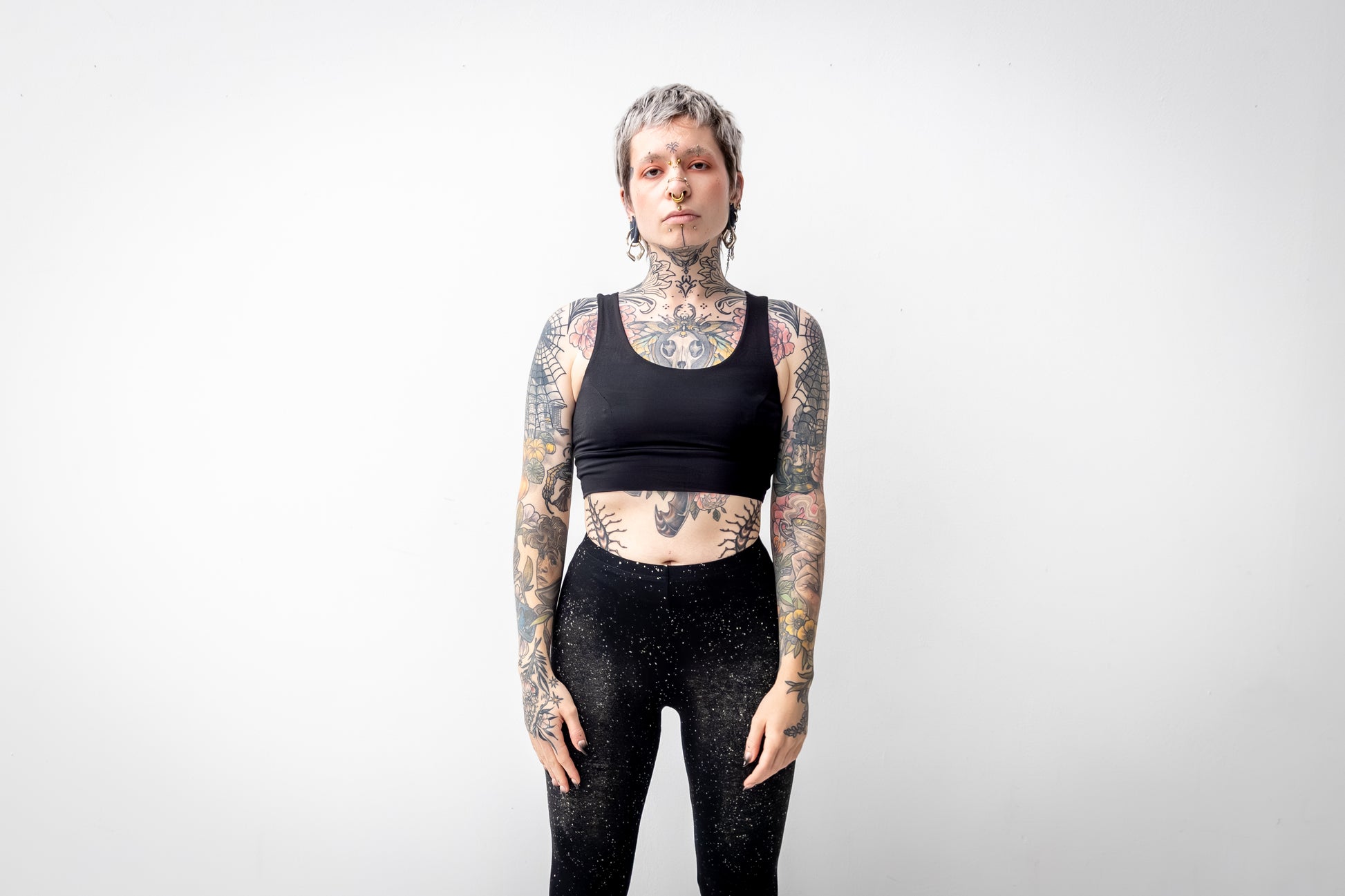 Bustier schwarz sportlich, elastisch und ungepolstert.