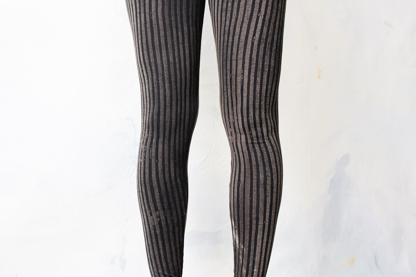 Leggings Striped - Batik, Print - black-beige-gray