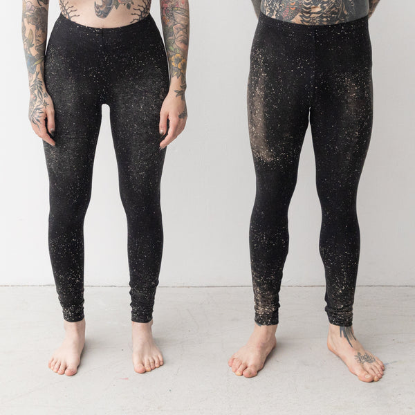 Leggings abstract Universe - Starry Sky - unisex - black-gray-beige