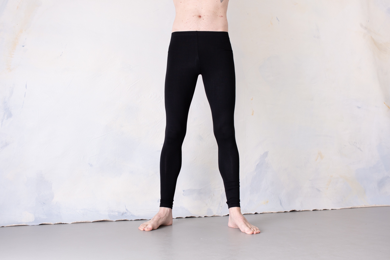 LEGGINGS tiefschwarz - unisex - einfarbig schwarz