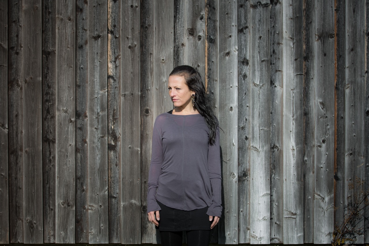 TRANSPARENTES LONGSLEEVE - Langarm-Shirt - mit sichtbaren Nähten - lavendel-grau