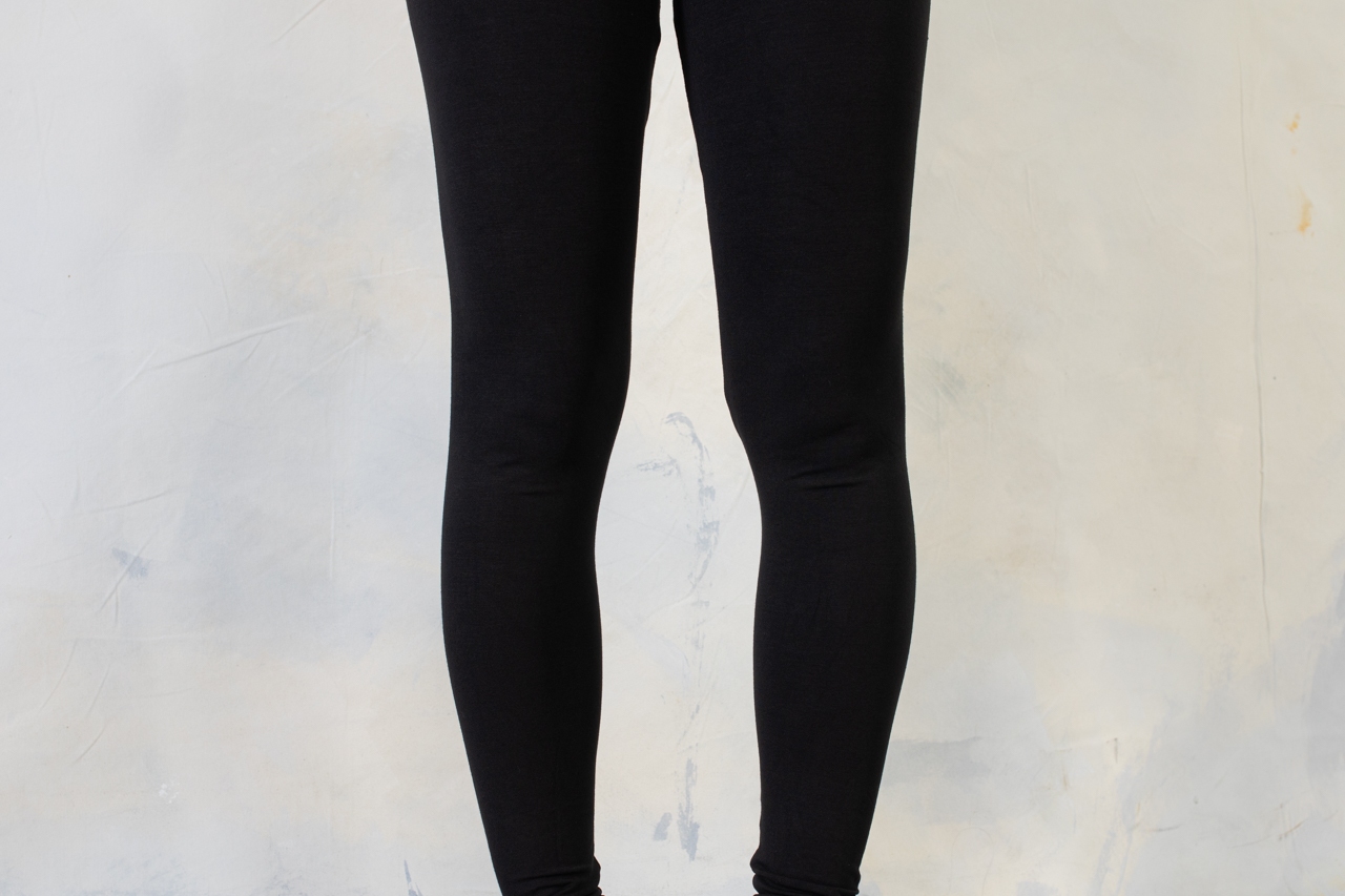 LEGGINGS tiefschwarz - unisex - einfarbig schwarz