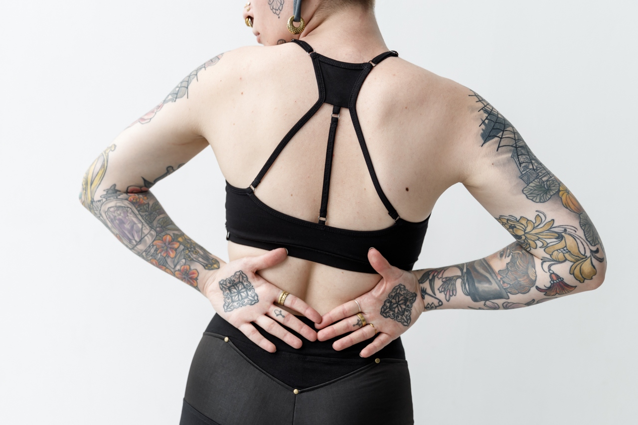 STRAPPY BRA - with Brass Detail - Bralette, Bustier - black