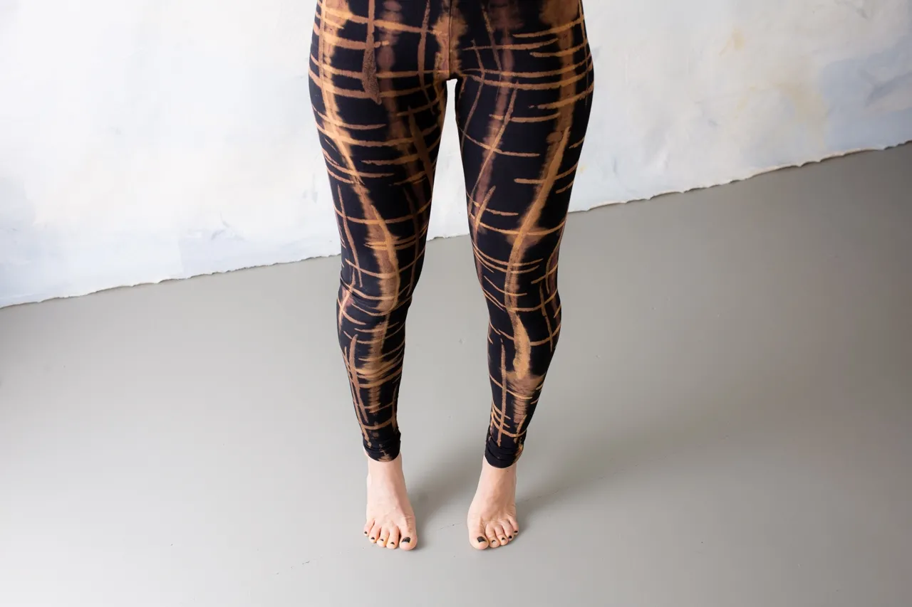 Batik Leggings Braun