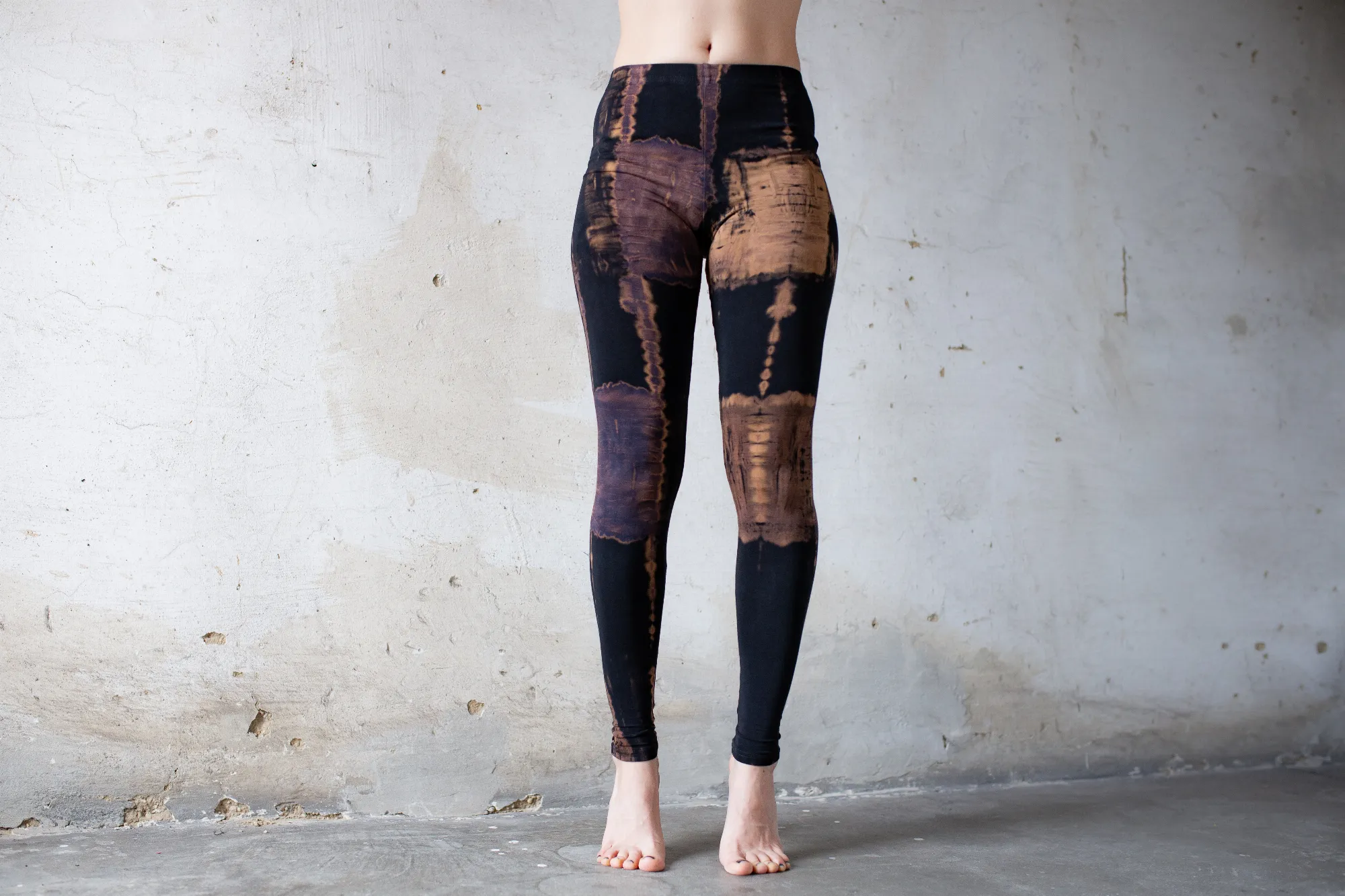 Batik Pattern High Waisted Yoga Leggings